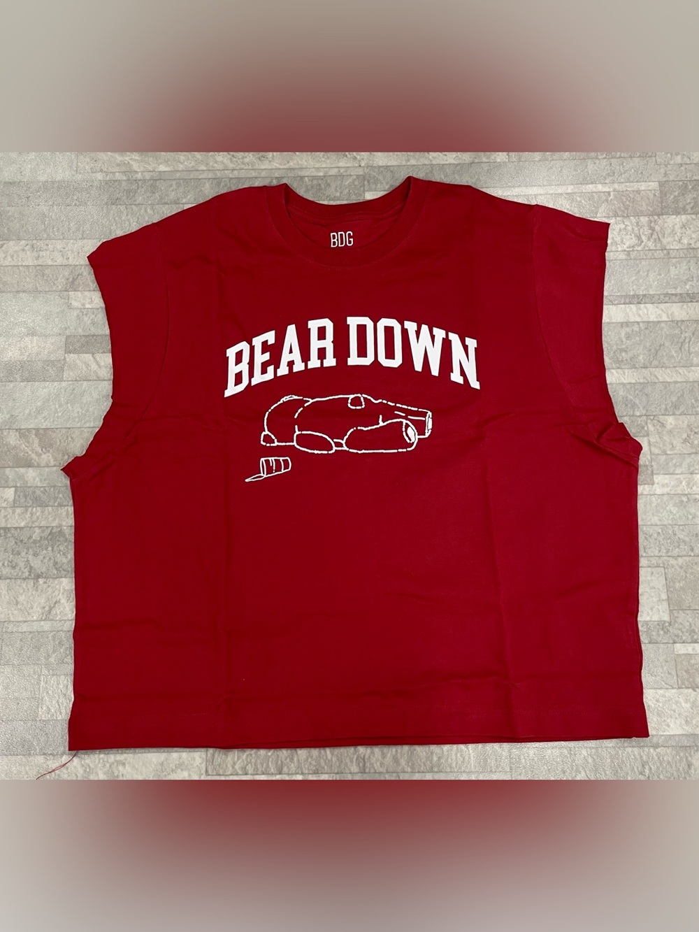 (UO-126) Urban Outfitters BDG Graphic Muscle Tee